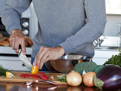 cutting vegetables