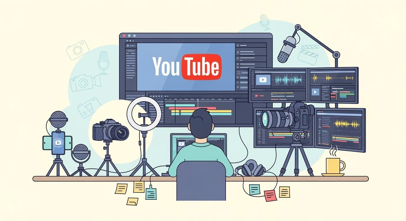 Best YouTube Setup for Every Budget (2025): Beginner, Intermediate & Pro Kits