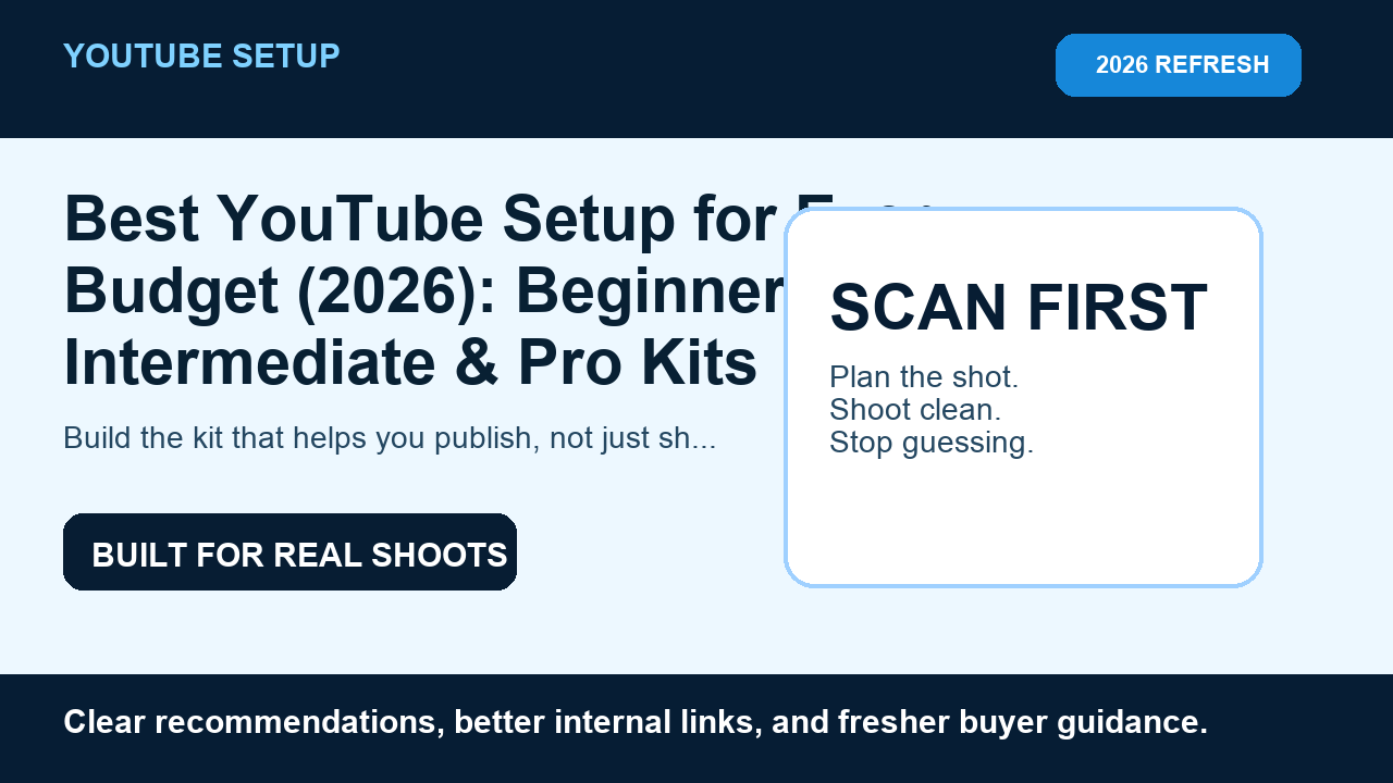 Build the kit that helps you publish, not just shop.