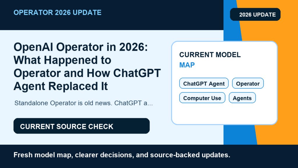 OpenAI Operator in 2026: What Happened to Operator and How ChatGPT Agent Replaced It hero image