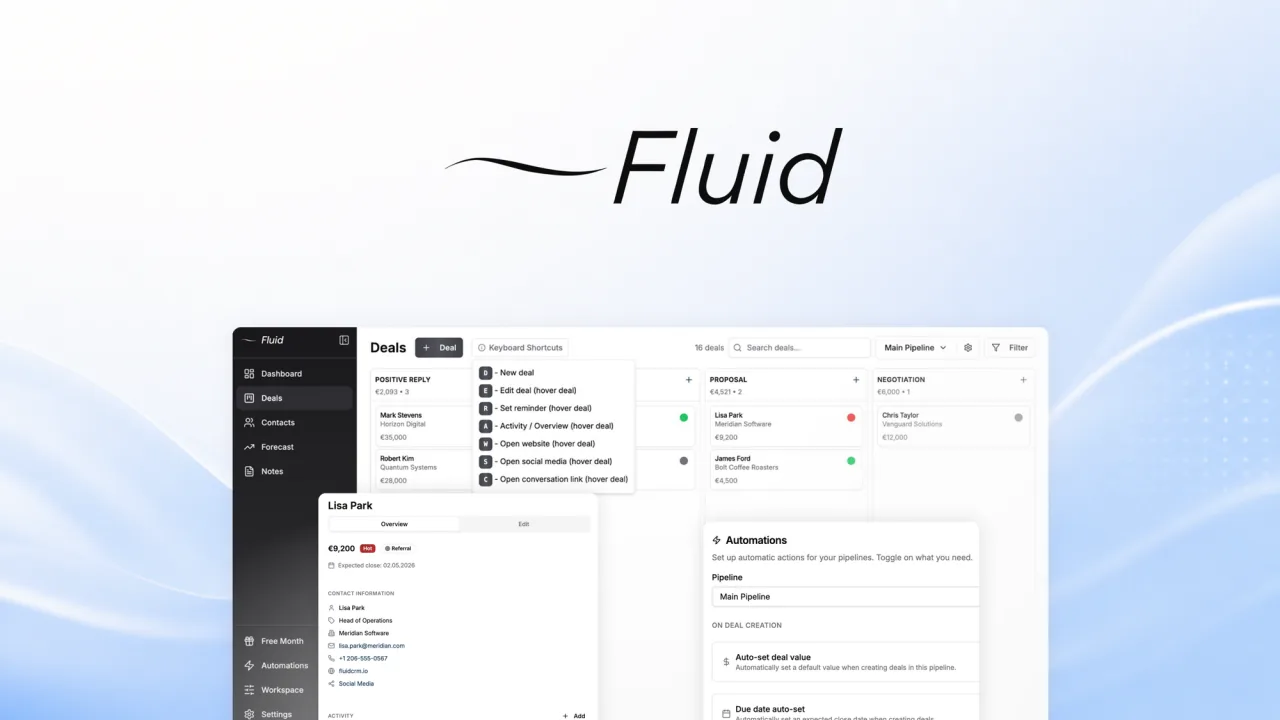 Fluid CRM AppSumo product image