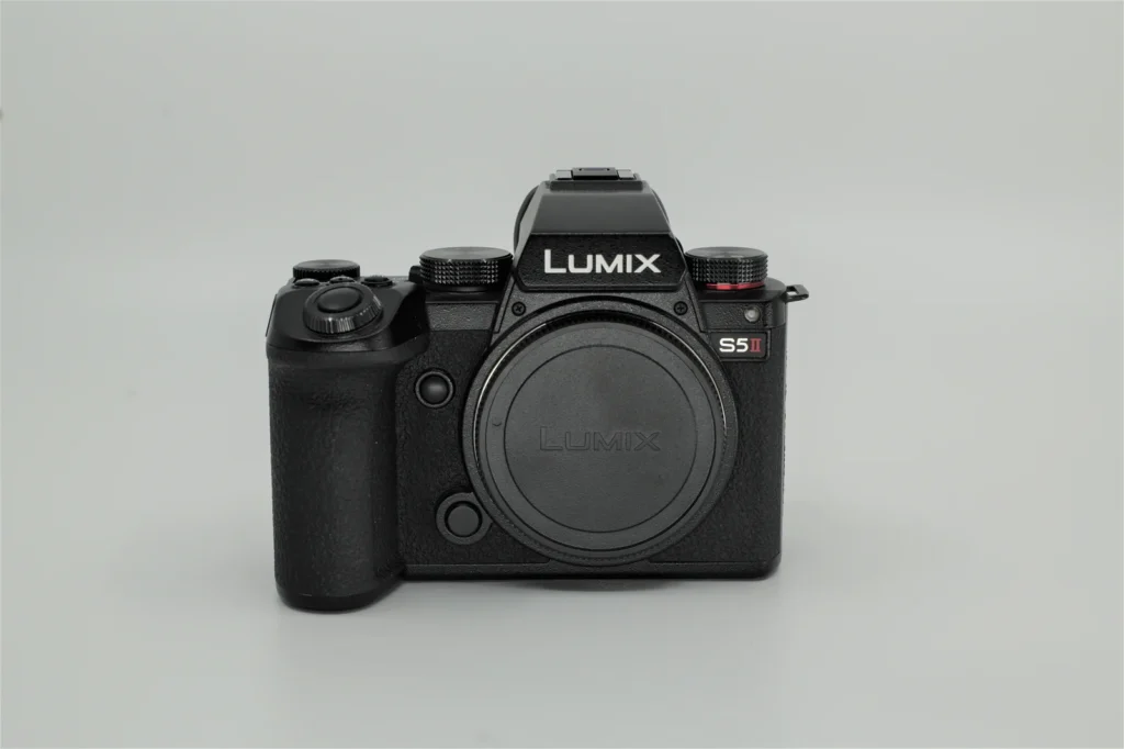 Panasonic LUMIX S5II body with body cap.